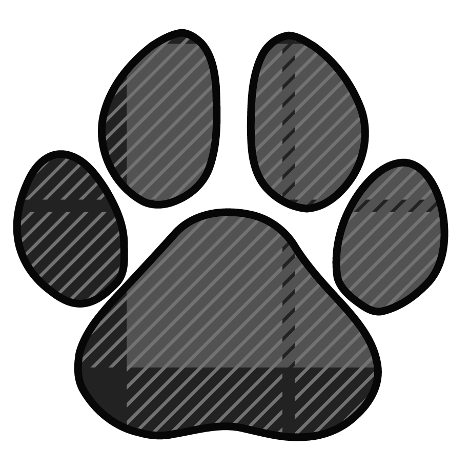 Dog Print Gray