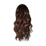 Brązowe K hair-1-chocolate