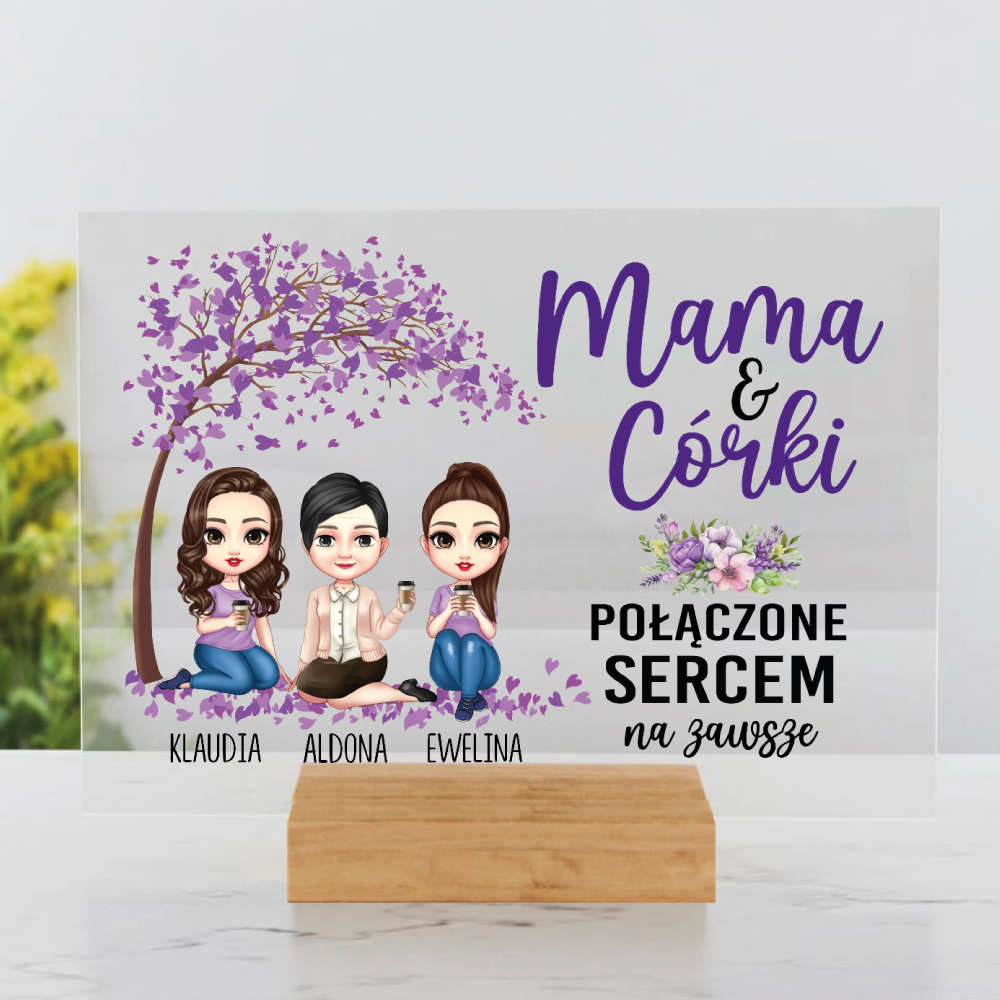 Mama Córki, sercem połączone na zawsze - Akryl