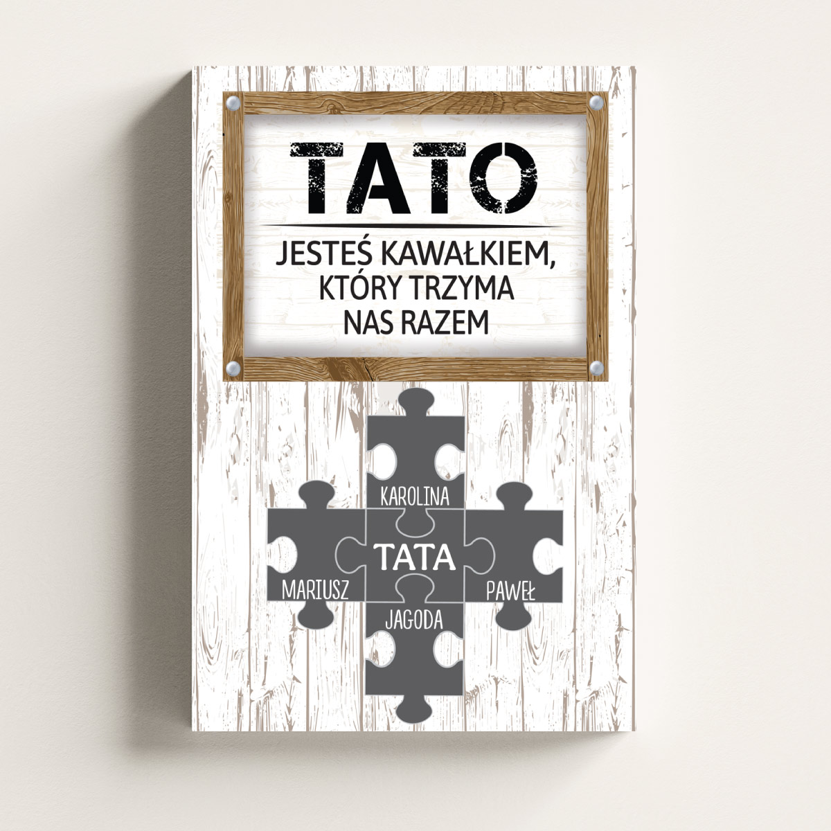Tato - jesteś kawałkiem, który trzyma Nas razem