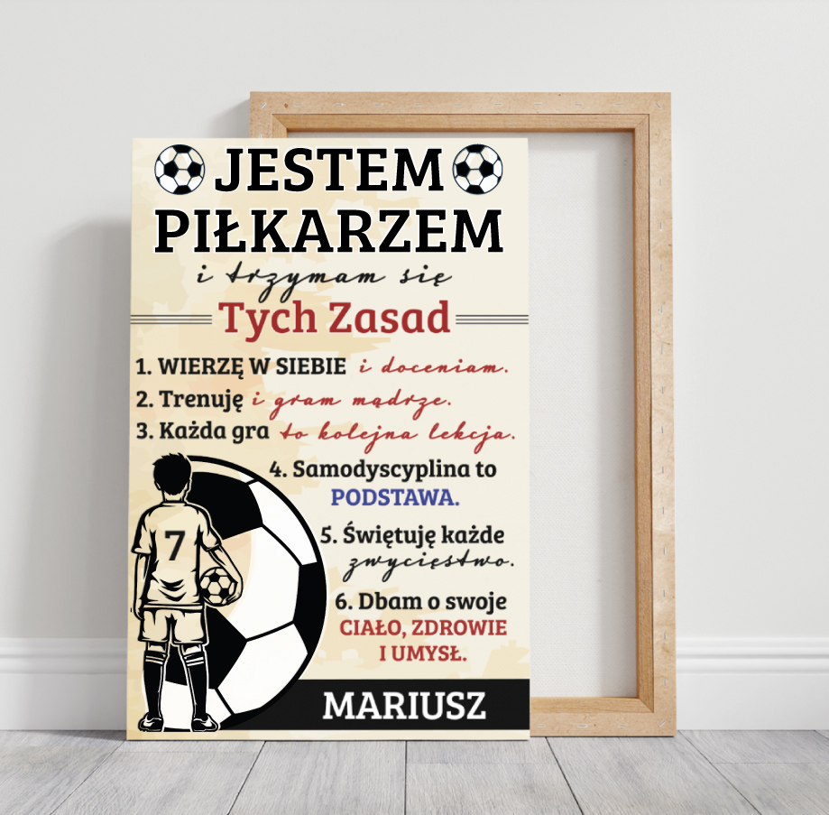 Jestem piłkarzem, trzymam się tych zasad
