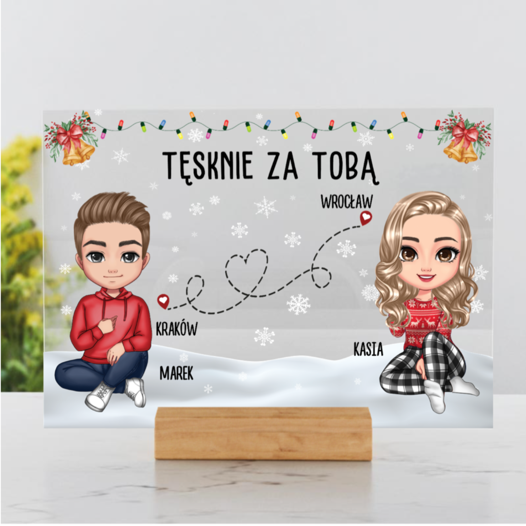 Tęsknie za Tobą - akryl