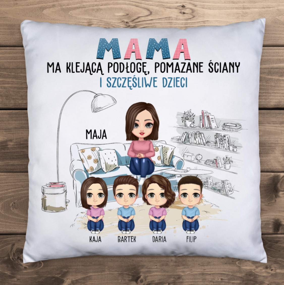 Szczęśliwa mama - Poduszka