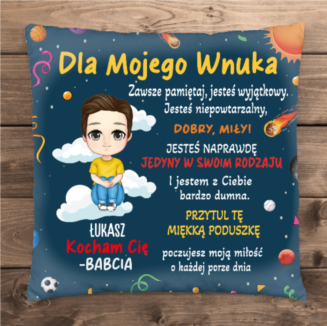 Poduszka dla wyjątkowego wnuczka