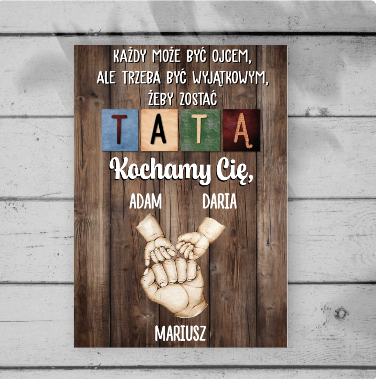 Zostać Tatą - Tabliczka