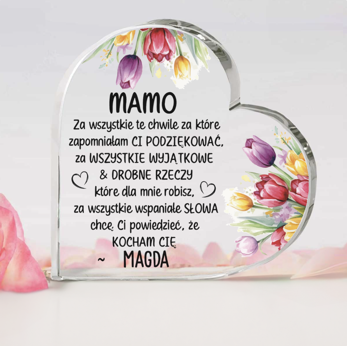 Serce - Kwiaty dla Mamy