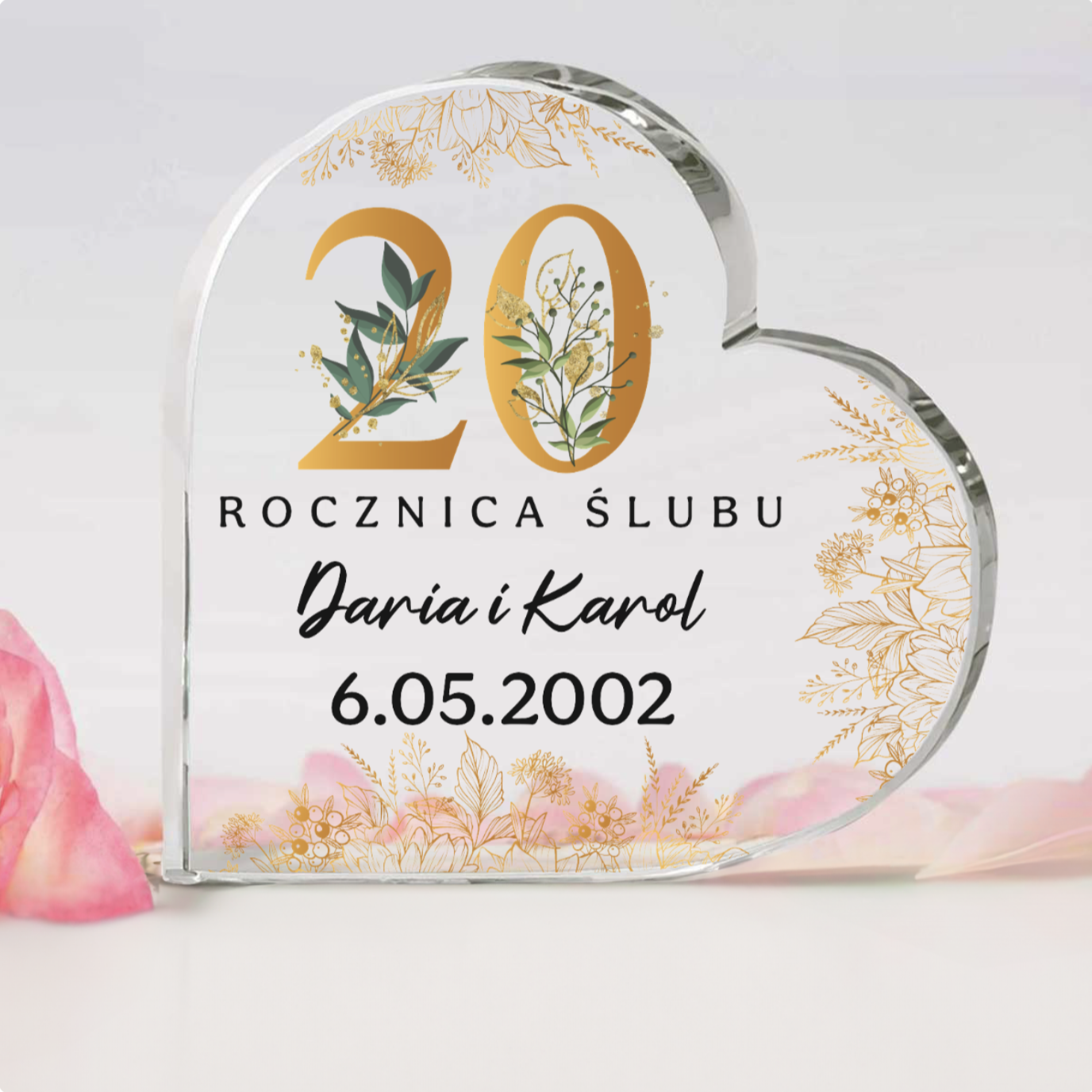 Rocznica ślubu - serce