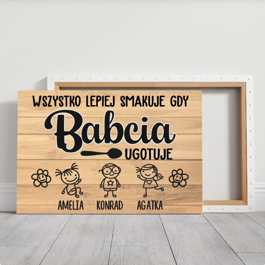 Babcia ugotuje - Płótno