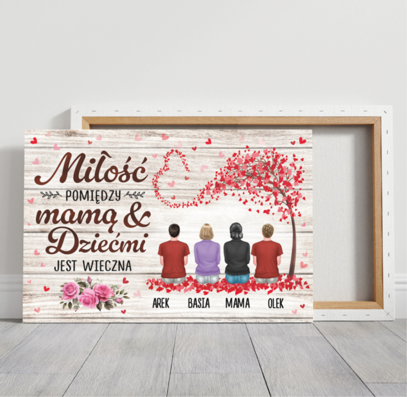 Miłość pomiędzy mamą i jej dziećmi - Fotoobraz