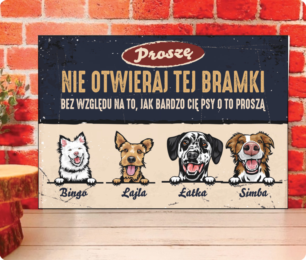 Tabliczka - Nie otwieraj bramki