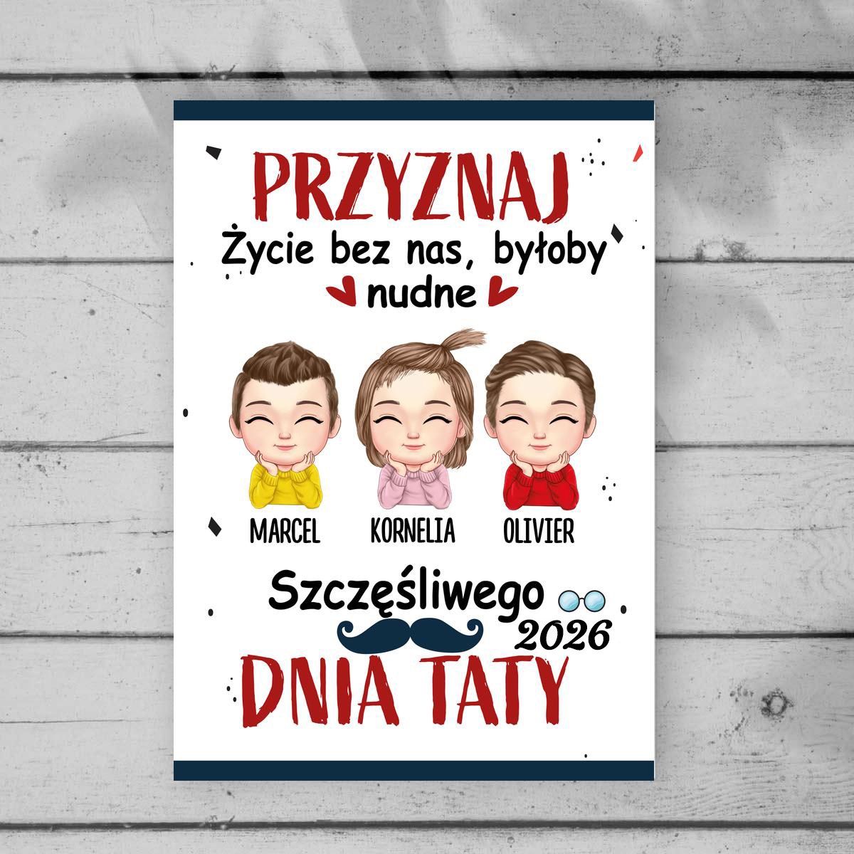 Bez nas byłoby nudno - Tabliczka