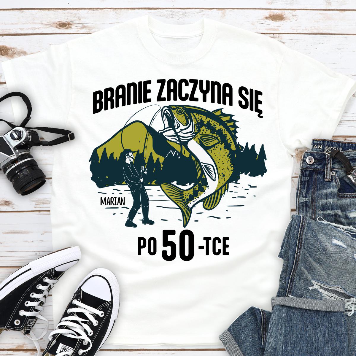 Branie zaczyna się po 50 - koszulka