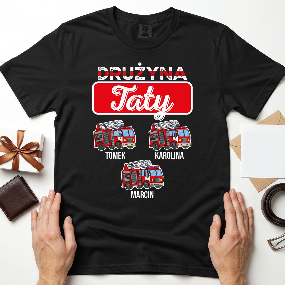 Drużyna taty - koszulka czarna