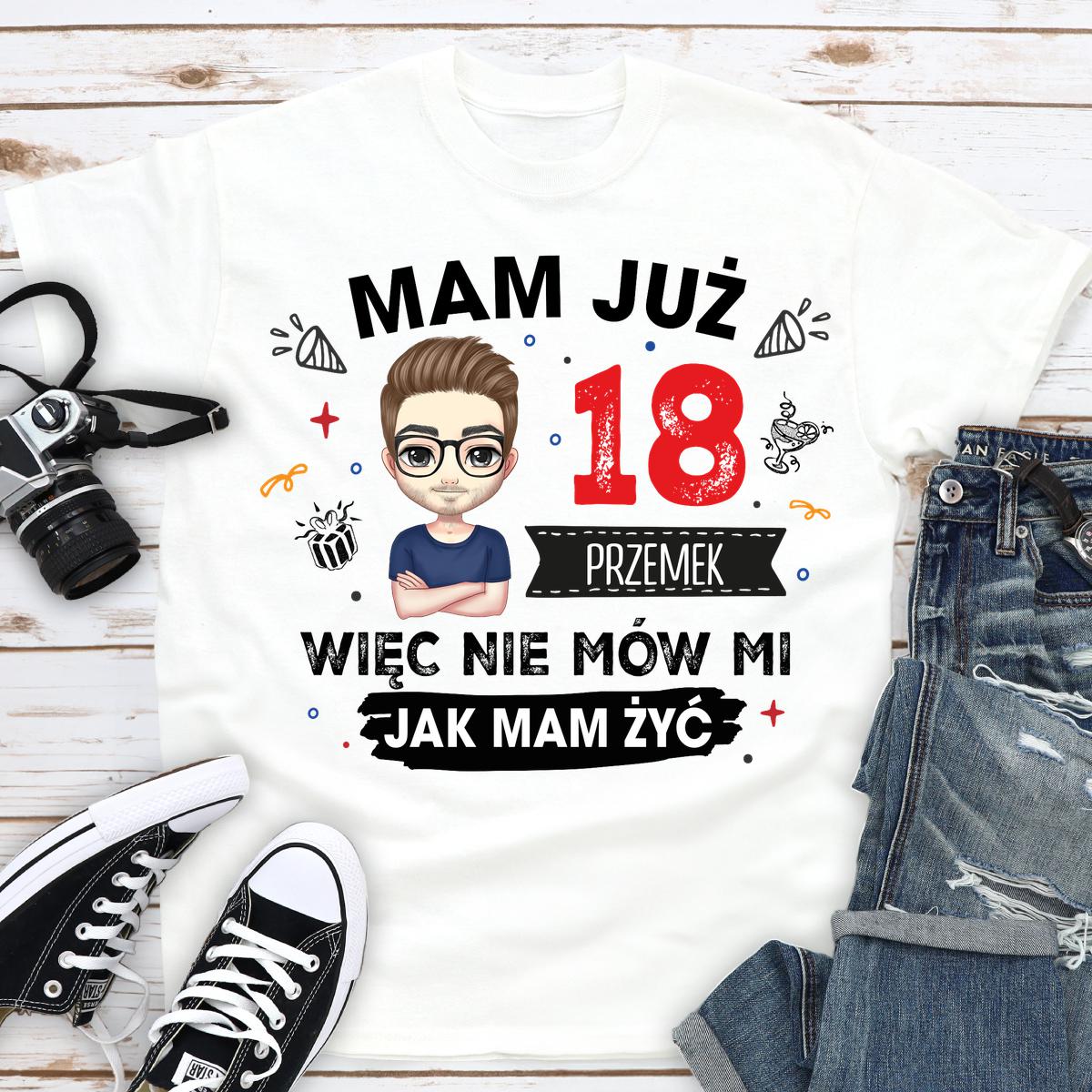 Mam już 18 - Koszulka