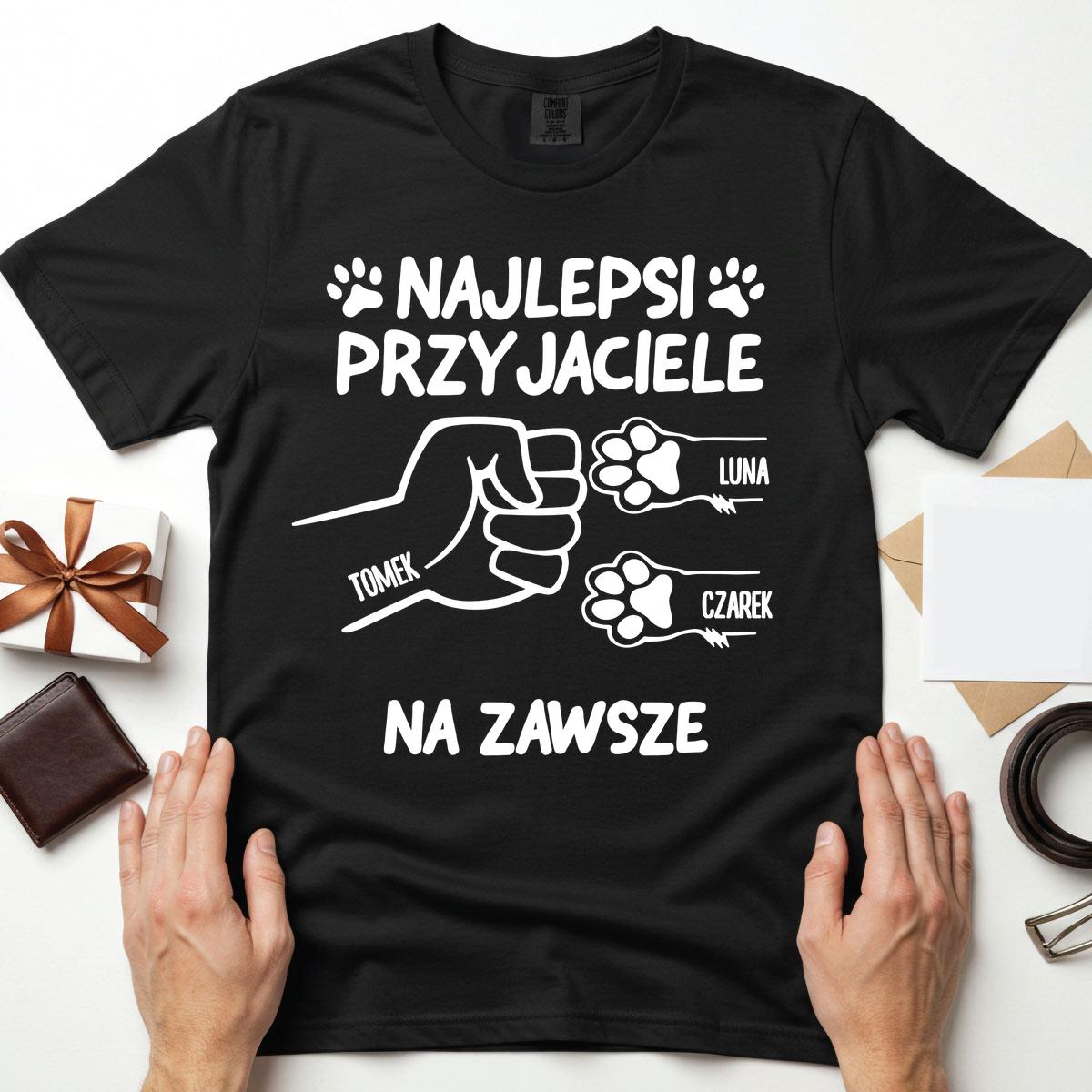 Najlepsi przyjaciele - Czarna koszulka