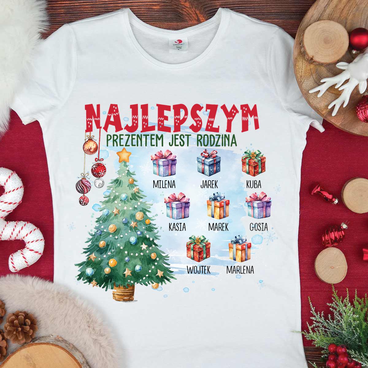 Najlepszym prezentem jest rodzina - koszulka