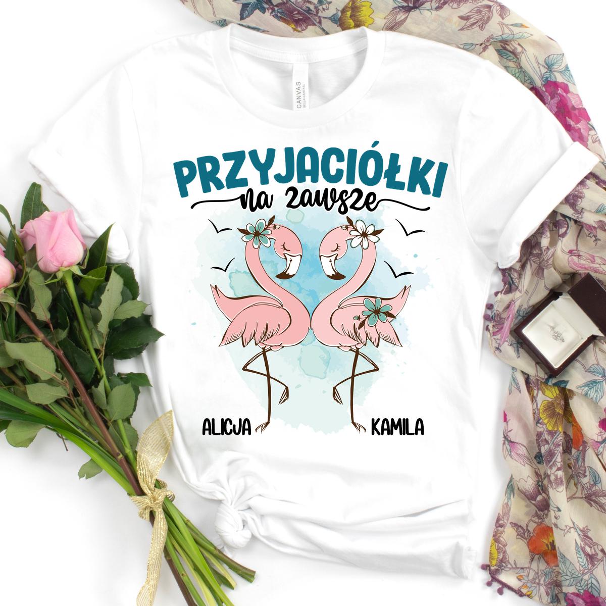 Przyjaciółki na zawsze - flamingi