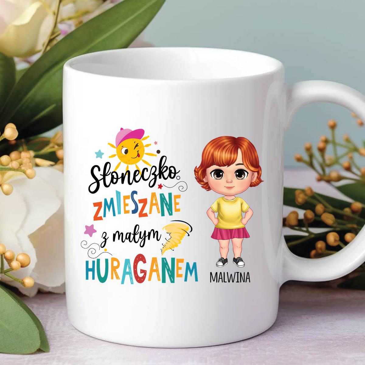 Słoneczko z małym huraganem - kubek
