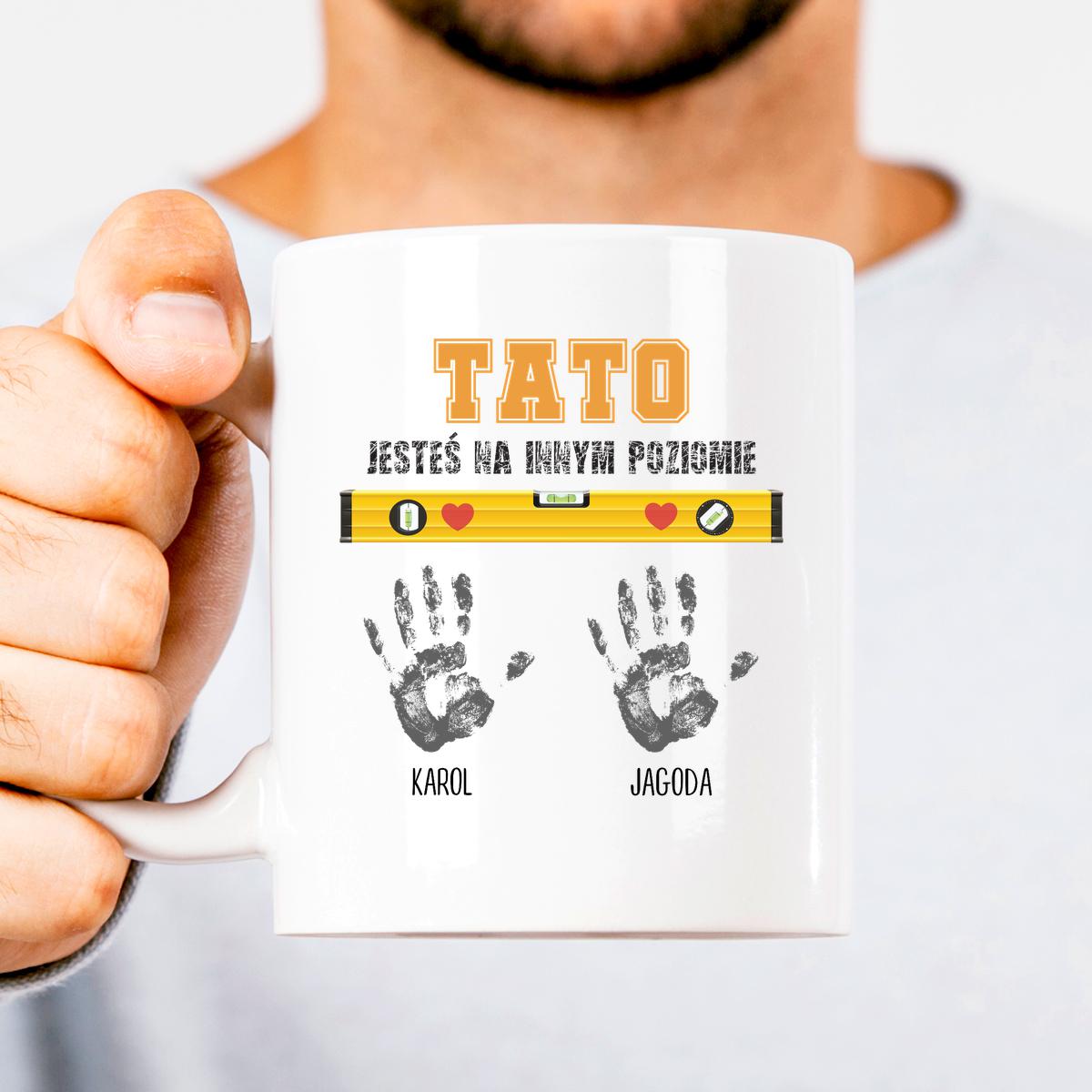 Tato - jesteś na innym poziomie - kubek