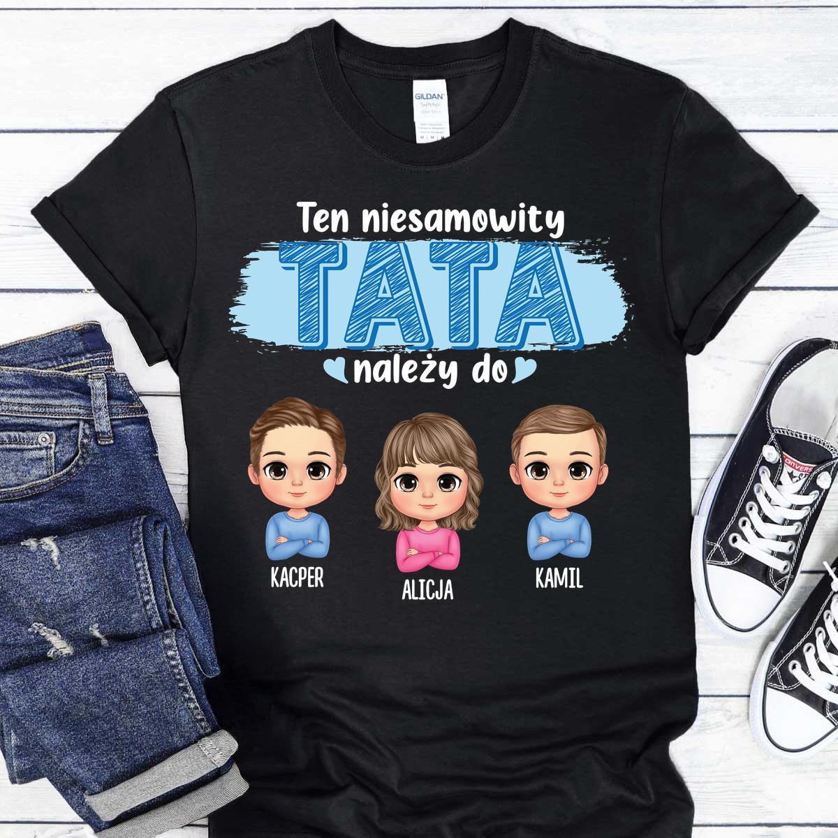 Ten niesamowity Tata - czarna koszulka