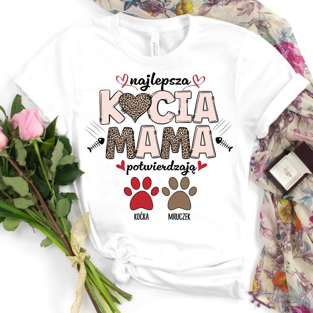 Urocza Koszulka - Najlepsza kocia mama
