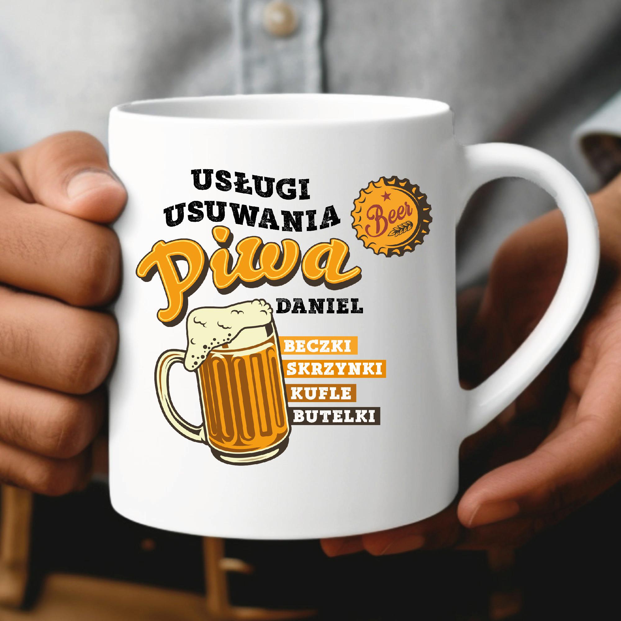 Usługi usuwania piwa - kubek
